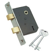 Mortise Lock 4 Lever Steel Double Door 45 &deg; 