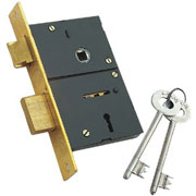 Mortise Lock 6 Lever Steel Double Turn SS Keys